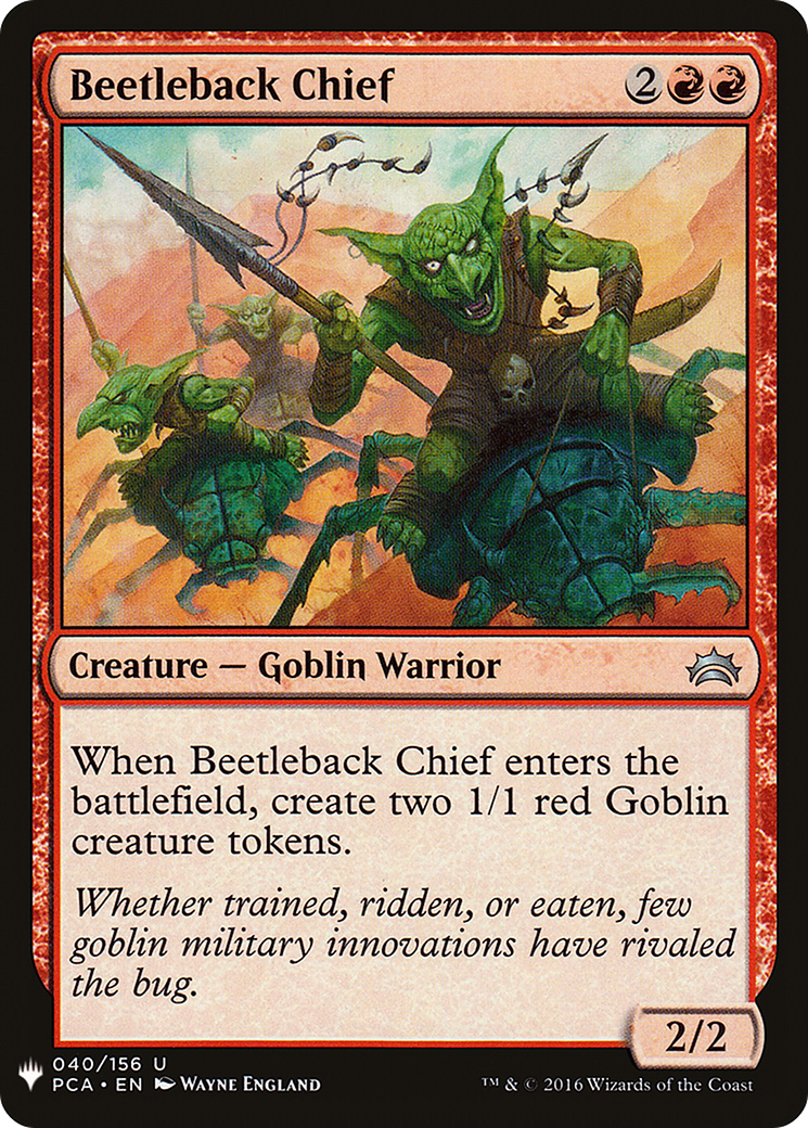 Beetleback Chief [PLST-PCA-40]