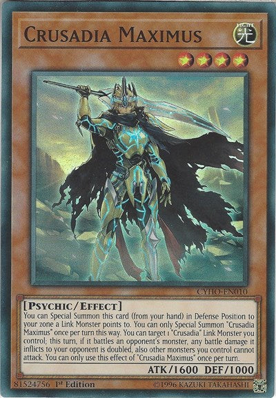 Crusadia Maximus (Super Rare) [CYHO-EN010-SuR]