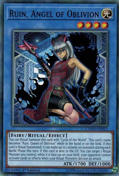 Ruin, Angel of Oblivion (Common) [CYHO-EN027-C]