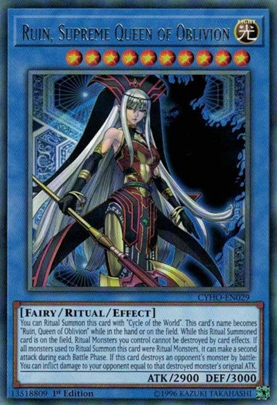 Ruin, Supreme Queen of Oblivion (Rare) [CYHO-EN029-R]