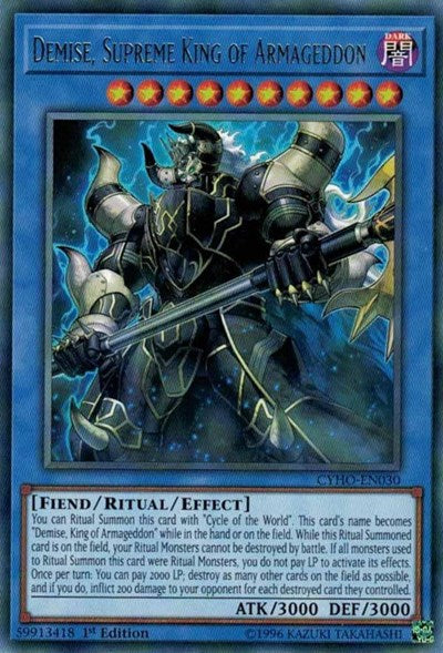 Demise, Supreme King of Armageddon (Rare) [CYHO-EN030-R]