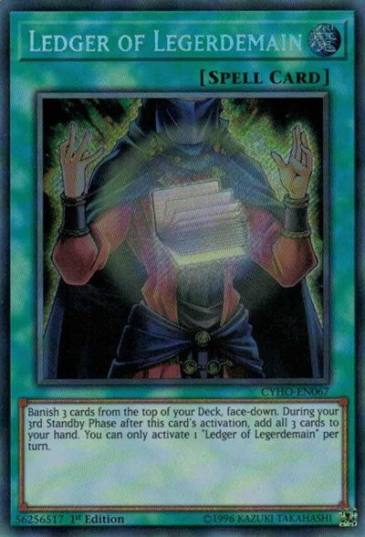 Ledger of Legerdemain (Secret Rare) [CYHO-EN067-SeR]