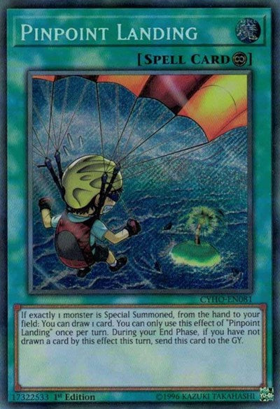 Pinpoint Landing (Secret Rare) [CYHO-EN081-SeR]