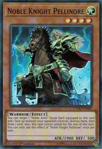 Noble Knight Pellinore (Super Rare) [CYHO-EN090-SuR]