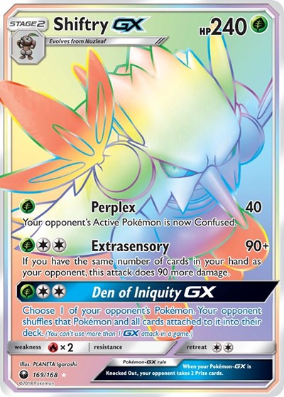 Shiftry GX - 169/168 (Secret Rare) [CES-169-SR]