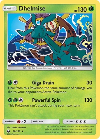 Dhelmise - 22/168 (Rare) [CES-22-R]