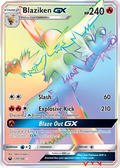 Blaziken GX - 170/168 (Secret Rare) [CES-170-SR]