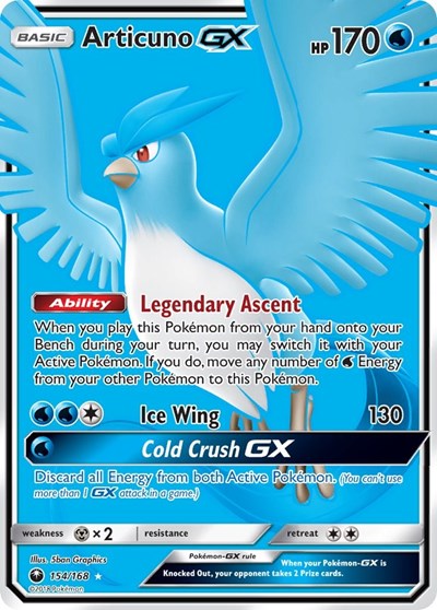 Articuno GX - 154/168 (Ultra Rare) [CES-154-UR]