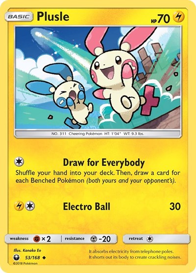 Plusle - 53/168 (Uncommon) [CES-53-U]