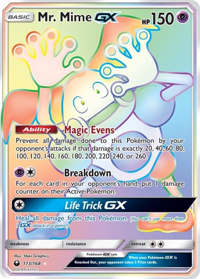 Mr. Mime GX - 173/168 (Secret Rare) [CES-173-SR]