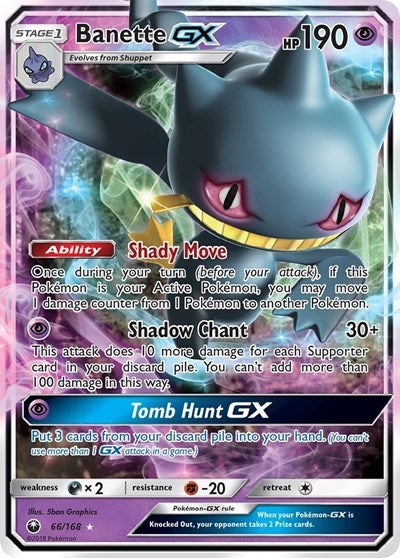 Banette GX - 66/168 (Ultra Rare) [CES-66-UR]