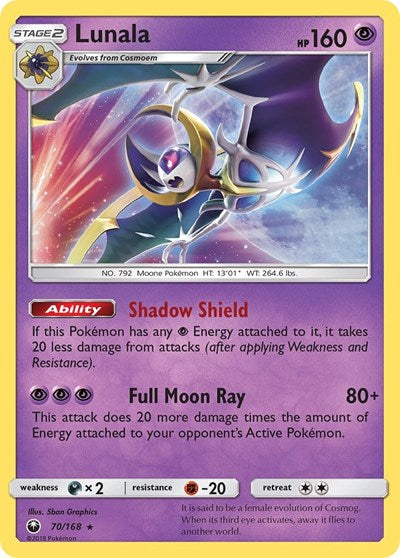 Lunala - 70/168 (Holo Rare) [CES-70-HR]