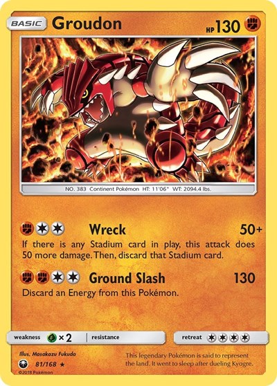 Groudon - 81/168 (Holo Rare) [CES-81-HR]