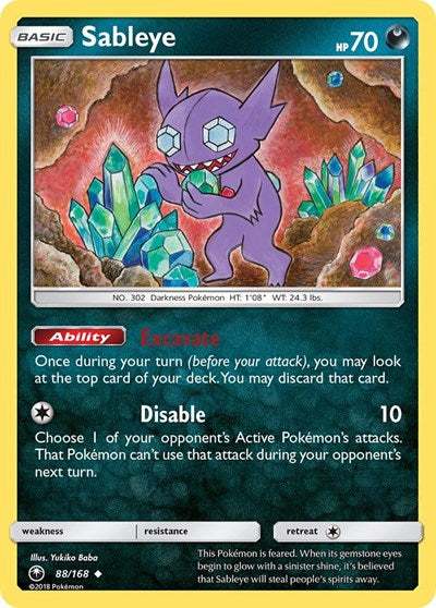 Sableye - 88/168 (Uncommon) [CES-88-U]