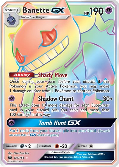 Banette GX - 174/168 (Secret Rare) [CES-174-SR]