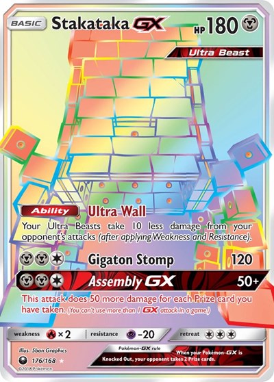 Stakataka GX - 176/168 (Secret Rare) [CES-176-SR]