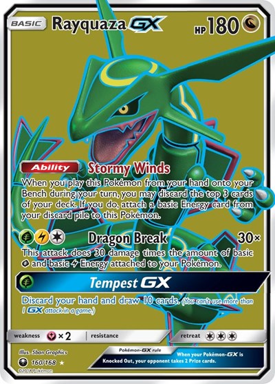 Rayquaza GX - 160/168 (Ultra Rare) [CES-160-UR]