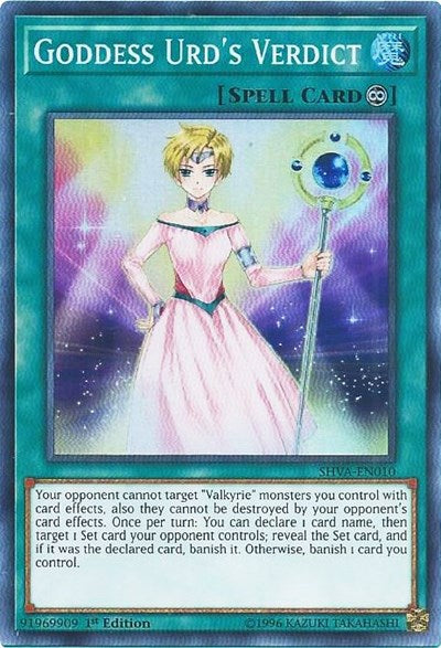 Goddess Urd's Verdict (Super Rare) [SHVA-EN010-SuR]