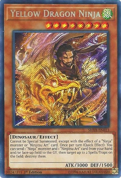 Yellow Dragon Ninja (Secret Rare) [SHVA-EN013-SeR]