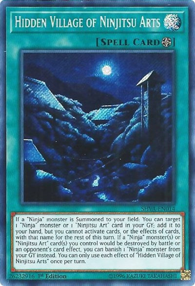 Hidden Village of Ninjitsu Arts (Secret Rare) [SHVA-EN014-SeR]