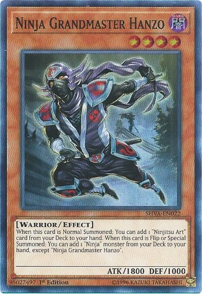 Ninja Grandmaster Hanzo (Super Rare) [SHVA-EN022-SuR]
