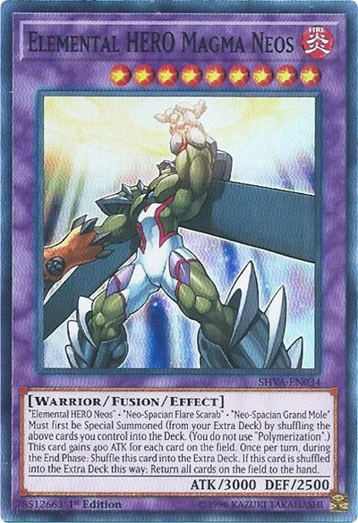 Elemental HERO Magma Neos (Super Rare) [SHVA-EN034-SuR]