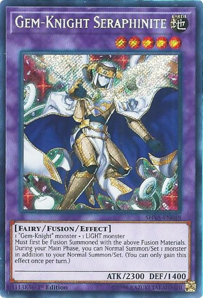 Gem-Knight Seraphinite (Secret Rare) [SHVA-EN048-SeR]