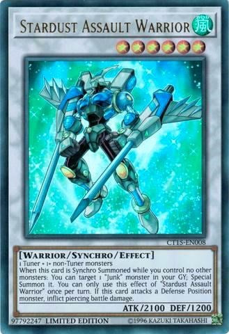 Stardust Assault Warrior (Ultra Rare) [CT15-EN008-UR]