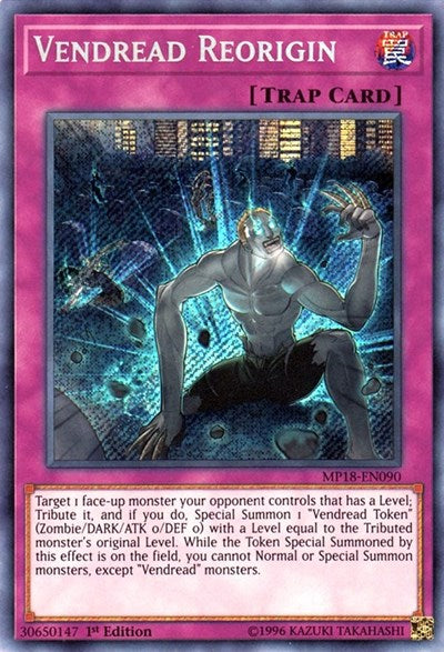 Vendread Reorigin (Secret Rare) [MP18-EN090-SeR]