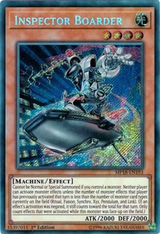 Inspector Boarder (Secret Rare) [MP18-EN193-SeR]