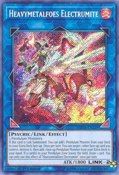 Heavymetalfoes Electrumite (Secret Rare) [MP18-EN229-SeR]