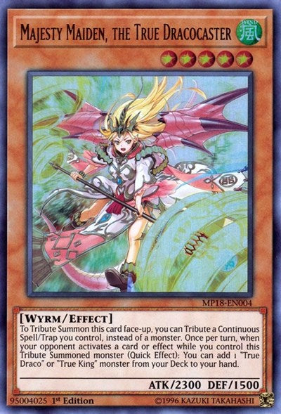 Majesty Maiden, the True Dracocaster (Ultra Rare) [MP18-EN004-UR]