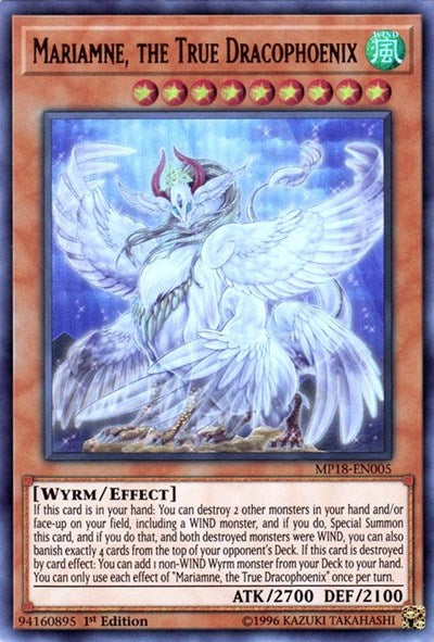 Mariamne, the True Dracophoenix (Ultra Rare) [MP18-EN005-UR]