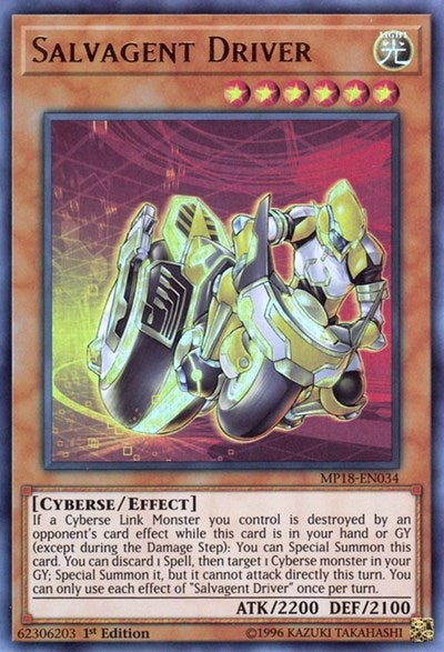 Salvagent Driver (Ultra Rare) [MP18-EN034-UR]