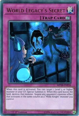 World Legacy's Secret (Ultra Rare) [MP18-EN218-UR]