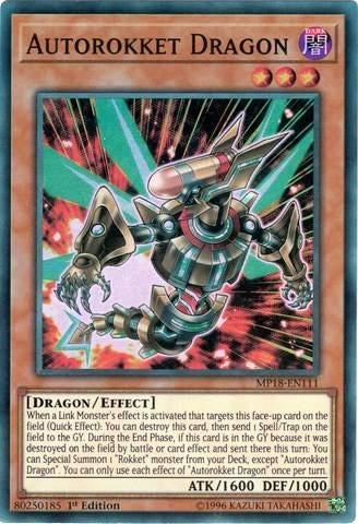 Autorokket Dragon (Super Rare) [MP18-EN111-SuR]