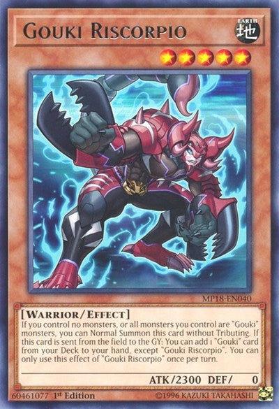 Gouki Riscorpio (Rare) [MP18-EN040-R]