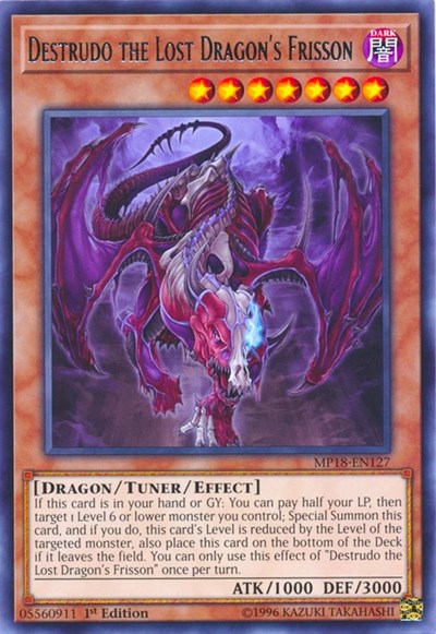 Destrudo the Lost Dragon's Frisson (Rare) [MP18-EN127-R]