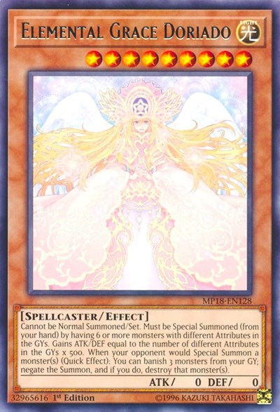 Elemental Grace Doriado (Rare) [MP18-EN128-R]