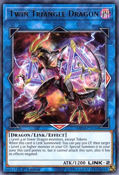Twin Triangle Dragon (Rare) [MP18-EN134-R]