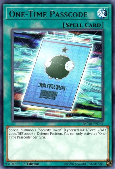 One-Time Passcode (Rare) [MP18-EN141-R]