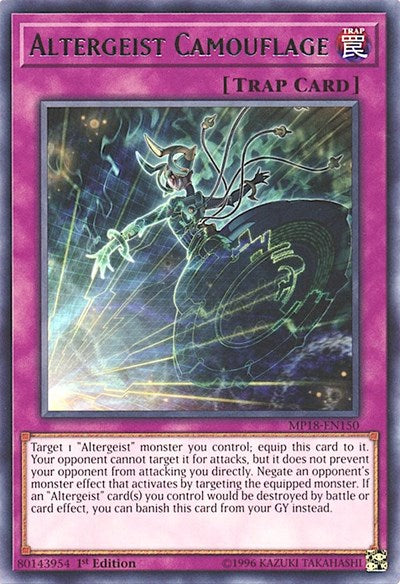 Altergeist Camouflage (Rare) [MP18-EN150-R]