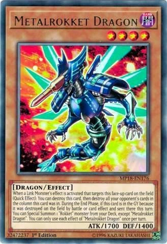 Metalrokket Dragon (Rare) [MP18-EN176-R]