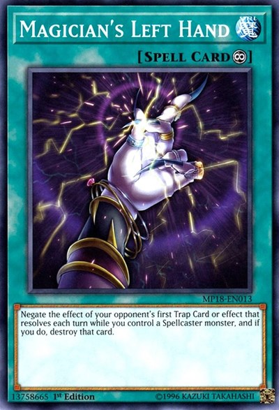 Magician's Left Hand (Common) [MP18-EN013-C]