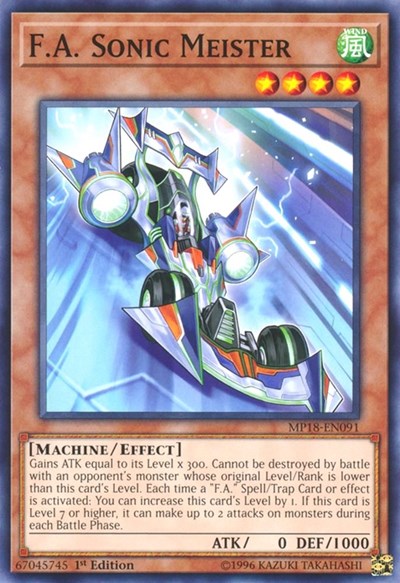 F.A. Sonic Meister (Common) [MP18-EN091-C]