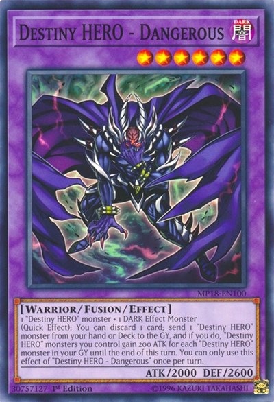 Destiny HERO - Dangerous (Common) [MP18-EN100-C]