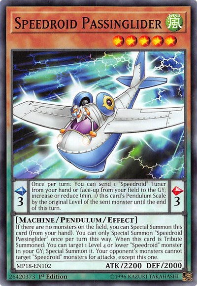Speedroid Passinglider (Common) [MP18-EN102-C]