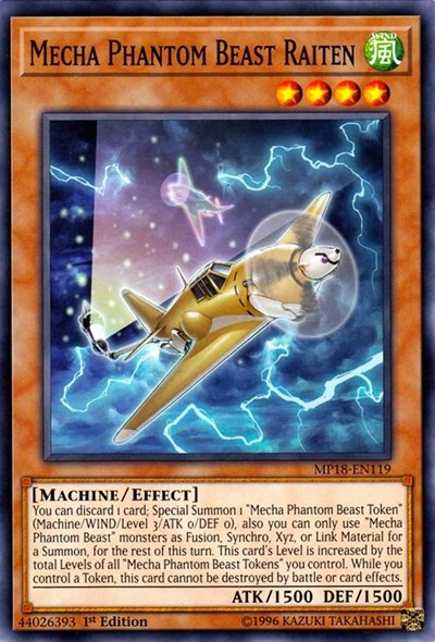 Mecha Phantom Beast Raiten (Common) [MP18-EN119-C]