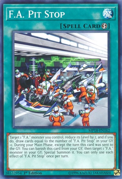 F.A. Pit Stop (Common) [MP18-EN162-C]