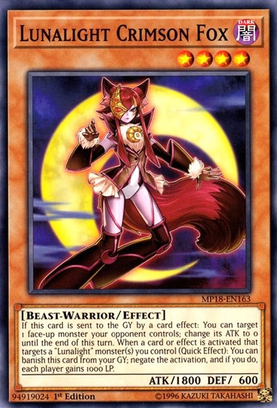 Lunalight Crimson Fox (Common) [MP18-EN163-C]